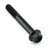 Titanium Flanged Hex Head Bolt M6x(1.00mm)x45mm Black Titanium Flanged Hex Head Bolt M6x(1.00mm)x45mm Black