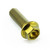 Titanium Flanged Hex Head Bolt M8x(1.25mm)x25mm Gold Titanium Flanged Hex Head Bolt M8x(1.25mm)x25mm Gold