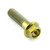 Titanium Flanged Hex Head Bolt M8x(1.25mm)x30mm Gold