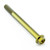 Titanium Flanged Hex Head Bolt M8x(1.25mm)x85mm Gold