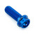 Aluminium Flanged Hex Head Bolt M10x(1.25mm)x30mm Race Spec Etched Blue Aluminium Flanged Hex Head Bolt M10x(1.25mm)x30mm Race Spec Etched Blue