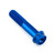 Aluminium Flanged Hex Head Bolt M10x(1.25mm)x50mm Race Spec Etched Blue Aluminium Flanged Hex Head Bolt M10x(1.25mm)x50mm Race Spec Etched Blue