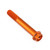 Aluminium Flanged Hex Head Bolt M10x(1.25mm)x70mm Race Spec Etched Orange Aluminium Flanged Hex Head Bolt M10x(1.25mm)x70mm Race Spec Etched Orange