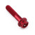 Aluminium Flanged Hex Head Bolt M5x(0.80mm)x25mm Race Spec Etched Red Aluminium Flanged Hex Head Bolt M5x(0.80mm)x25mm Race Spec Etched Red