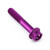 Aluminium Flanged Hex Head Bolt M5x(0.80mm)x30mm Race Spec Etched Purple