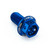 Aluminium Flanged Hex Head Bolt M6x(1.00mm)x12mm Race Spec Etched Blue