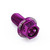 Aluminium Flanged Hex Head Bolt M6x(1.00mm)x12mm Race Spec Etched Purple