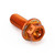 Aluminium Flanged Hex Head Bolt M6x(1.00mm)x15mm Race Spec Etched Orange Aluminium Flanged Hex Head Bolt M6x(1.00mm)x15mm Race Spec Etched Orange