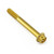 Aluminium Flanged Hex Head Bolt M6x(1.00mm)x55mm Race Spec Etched Gold Aluminium Flanged Hex Head Bolt M6x(1.00mm)x55mm Race Spec Etched Gold