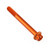 Aluminium Flanged Hex Head Bolt M6x(1.00mm)x60mm Race Spec Etched Orange Aluminium Flanged Hex Head Bolt M6x(1.00mm)x60mm Race Spec Etched Orange