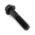 Aluminium Flanged Hex Head Bolt M8x(1.25mm)x35mm Race Spec Etched Black