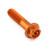 Aluminium Flanged Hex Head Bolt M8x(1.25mm)x35mm Race Spec Etched Orange