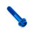 Aluminium Flanged Hex Head Bolt M8x(1.25mm)x40mm Race Spec Etched Blue
