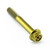 Titanium Flanged Hex Head Bolt M6x(1.00mm)x45mm Race Spec Gold Titanium Flanged Hex Head Bolt M6x(1.00mm)x45mm Race Spec Gold