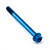 Titanium Flanged Hex Head Bolt M6x(1.00mm)x70mm Race Spec Blue