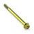 Titanium Flanged Hex Head Bolt M6x(1.00mm)x75mm Race Spec Gold Titanium Flanged Hex Head Bolt M6x(1.00mm)x75mm Race Spec Gold