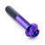 Titanium Flanged Hex Head Bolt M8x(1.25mm)x45mm Race Spec Purple Haze