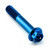 Titanium Flanged Hex Head Bolt M8x(1.25mm)x50mm Race Spec Blue Titanium Flanged Hex Head Bolt M8x(1.25mm)x50mm Race Spec Blue