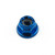 Titanium Flanged Nylon Nut M3x(0.50mm) Blue