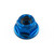 Titanium Flanged Nylon Nut M4x(0.70mm) Blue