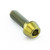 Titanium Socket Cap Bolt M4x(0.70mm)x12mm Gold