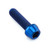 Titanium Socket Cap Bolt M6x(1.00mm)x22mm Blue