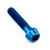 Titanium Socket Cap Bolt M6x(1.00mm)x28mm Blue
