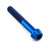 Titanium Socket Cap Bolt M6x(1.00mm)x40mm Blue Titanium Socket Cap Bolt M6x(1.00mm)x40mm Blue