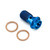 Titanium Banjo Bolt Single M10x(1.00mm) Race Spec Rear Brake Master Cylinder Blue Titanium Banjo Bolt Single M10x(1.00mm) Race Spec Rear Brake Master Cylinder Blue
