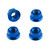 Titanium Sprocket Nuts M8x(1.25mm) Pack x4 Blue