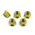 Titanium Sprocket Nuts M10x(1.00mm) Pack x5 Gold