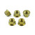 Titanium Sprocket Nuts M8x(1.25mm) Pack x5 Gold