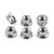 Titanium Sprocket Nuts M8x(1.25mm) Drilled Pack x6