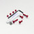 Aluminium Screen Kit 4 Bolts and Nuts Red Aluminium Screen Kit 4 Bolts and Nuts Red