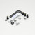 Aluminium Screen Kit SV650 4 Bolts Silver Aluminium Screen Kit SV650 4 Bolts Silver