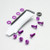 Aluminium Screen Kit 4 Bolts and Nuts Purple Aluminium Screen Kit 4 Bolts and Nuts Purple