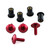 Aluminium Screen Kit 4 Bolt XL Head Red Aluminium Screen Kit 4 Bolt XL Head Red