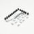 Aluminium Screen Kit (4mm Italian Bikes) 14 Bolt Silver Aluminium Screen Kit (4mm Italian Bikes) 14 Bolt Silver