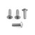 Aluminium Screen Kit (4mm Italian Bikes) 4 Bolts Silver Aluminium Screen Kit (4mm Italian Bikes) 4 Bolts Silver