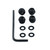 Aluminium Screen Kit (4mm Italian Bikes) 4 Bolts - Ancillary Aluminium Screen Kit (4mm Italian Bikes) 4 Bolts - Ancillary