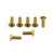 Aluminium Screen Kit (4mm Italian Bikes) 7 Bolts Gold Aluminium Screen Kit (4mm Italian Bikes) 7 Bolts Gold