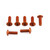 Aluminium Screen Kit (4mm Italian Bikes) 7 Bolts Orange Aluminium Screen Kit (4mm Italian Bikes) 7 Bolts Orange
