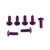 Aluminium Screen Kit (4mm Italian Bikes) 7 Bolts Purple Aluminium Screen Kit (4mm Italian Bikes) 7 Bolts Purple