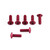 Aluminium Screen Kit (4mm Italian Bikes) 7 Bolts Red Aluminium Screen Kit (4mm Italian Bikes) 7 Bolts Red