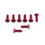Aluminium Screen Kit (4mm Italian Bikes) 8 Bolt Red Aluminium Screen Kit (4mm Italian Bikes) 8 Bolt Red