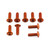 Aluminium Screen Kit (4mm Italian Bikes) 9 Bolts Orange Aluminium Screen Kit (4mm Italian Bikes) 9 Bolts Orange