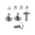 Aluminium Screen Kit KTM RC125 Silver Aluminium Screen Kit KTM RC125 Silver