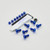 Aluminium Screen Kit RGV 250 7 Bolt Blue Aluminium Screen Kit RGV 250 7 Bolt Blue