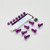 Aluminium Screen Kit RGV 250 7 Bolt Purple Aluminium Screen Kit RGV 250 7 Bolt Purple