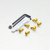 Aluminium Screen Kit Special TL1000S 6 Bolt Gold Aluminium Screen Kit Special TL1000S 6 Bolt Gold